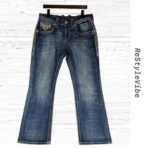 Rock Revival Blue Bootcut Jeans